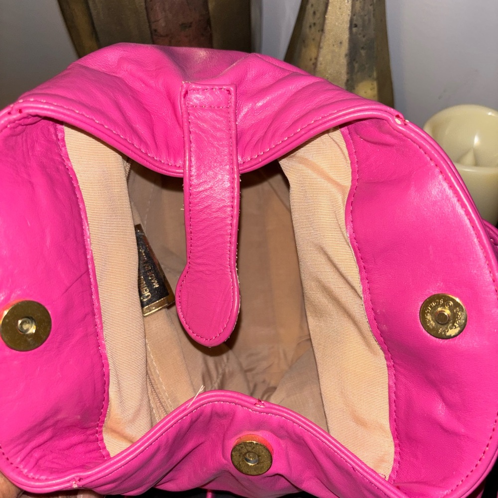 Pink Leather Crossbody Bag - Picture 5 of 11